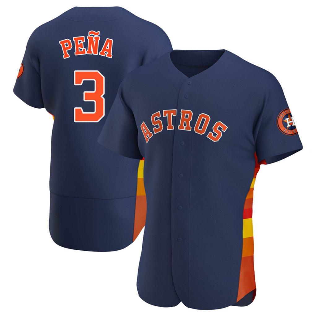 Friene H.Astros #3 Jeremy Pe?a Player Navy Home Limited Elite Stitched Jerseys