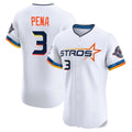Friene H.Astros #3 Jeremy Pe?a Player White City Connect Limited Elite Home Stitched Jerseys