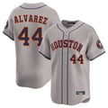 Friene H.Astros #44 Yordan Alvarez Player Gray Home Limited Stitched Jerseys