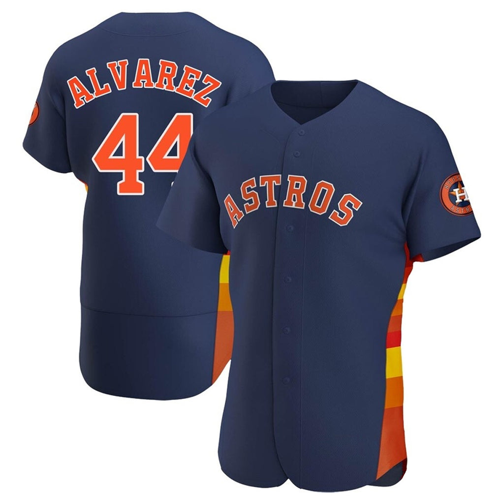 Friene H.Astros #44 Yordan Alvarez Player Navy Limited Elite Home Stitched Jerseys