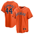 Friene H.Astros #44 Yordan Alvarez Player Orange Home Game Stitched Jerseys