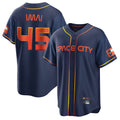 Friene H.Astros #45 Tatsuya Imai Player Navy City Connect Home Game Stitched Jerseys