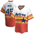Friene H.Astros #45 Tatsuya Imai Player Rainbow Cooperstown Collection T-shirt Stitched Jerseys