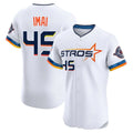 Friene H.Astros #45 Tatsuya Imai Player White City Connect Limited Elite Home Stitched Jerseys