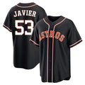 Friene H.Astros #53 Cristian Javier Player Black Fashion Out Home Game Stitched Jerseys