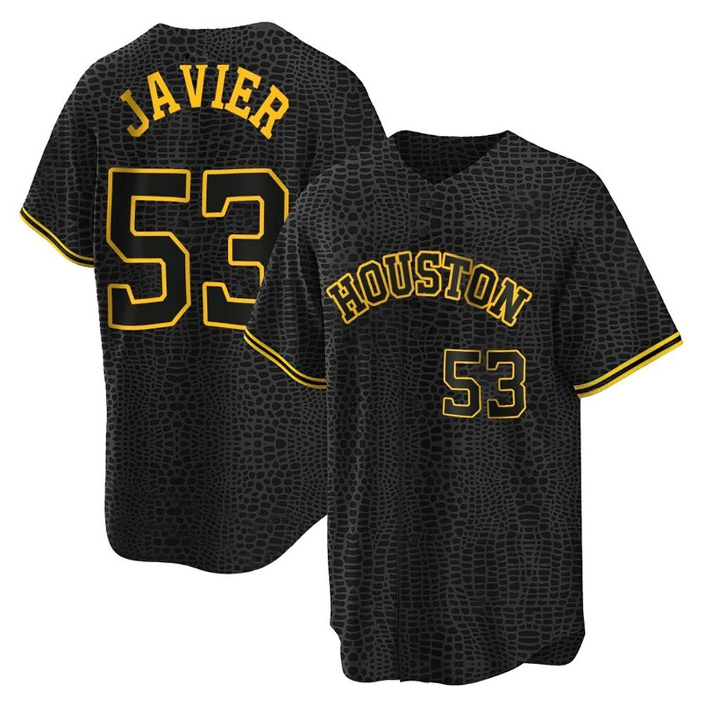 Friene H.Astros #53 Cristian Javier Player Snake Skin City Home Game Stitched Jerseys