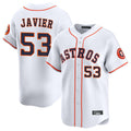 Friene H.Astros #53 Cristian Javier Player White Home Limited Stitched Jerseys