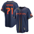 Friene H.Astros #71 Josh Hader Player Navy City Connect Home Game Stitched Jerseys