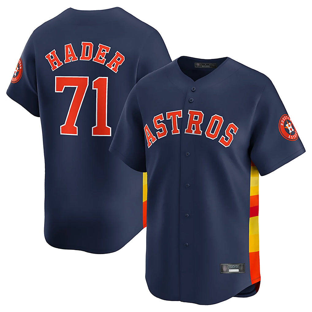 Friene H.Astros #71 Josh Hader Player Navy Limited Home Stitched Jerseys