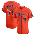 Friene H.Astros #71 Josh Hader Player Orange Home Limited Elite Stitched Jerseys
