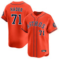 Friene H.Astros #71 Josh Hader Player Orange Home Limited Stitched Jerseys