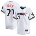 Friene H.Astros #71 Josh Hader Player White City Connect Limited Home Stitched Jerseys