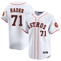 Friene H.Astros #71 Josh Hader Player White Home Limited Stitched Jerseys
