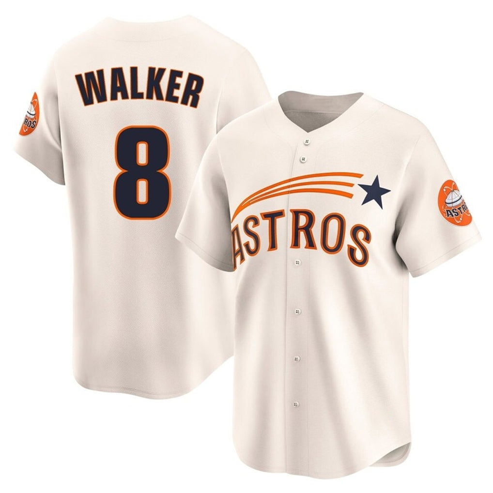 Friene H.Astros #8 Christian Walker Player Cream Throwback Cooperstown Collection Limited Stitched Jerseys