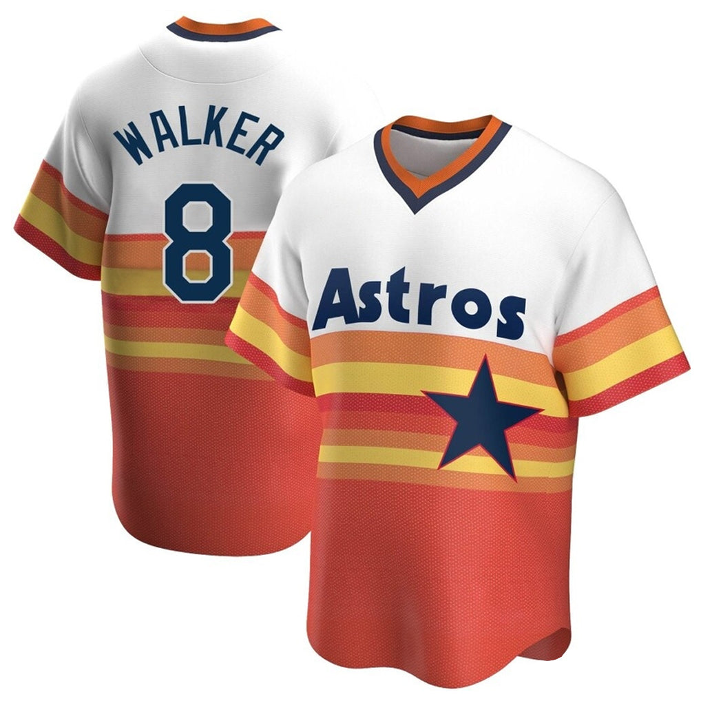 Friene H.Astros #8 Christian Walker Player Rainbow Cooperstown Collection T-shirt Stitched Jerseys