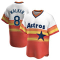 Friene H.Astros #8 Christian Walker Player Rainbow Cooperstown Collection T-shirt Stitched Jerseys