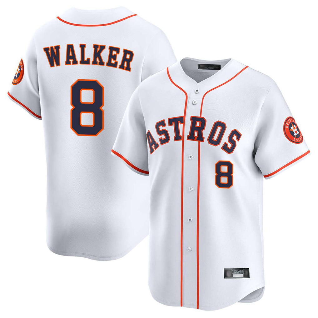 Friene H.Astros #8 Christian Walker Player White Home Limited Stitched Jerseys
