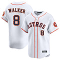 Friene H.Astros #8 Christian Walker Player White Home Limited Stitched Jerseys