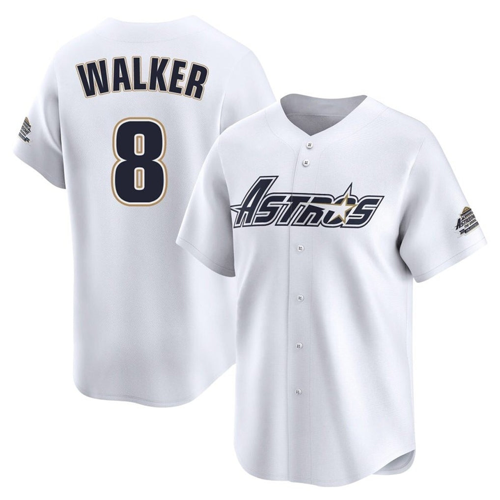 Friene H.Astros #8 Christian Walker Player White Throwback Cooperstown Collection Limited Stitched Jerseys