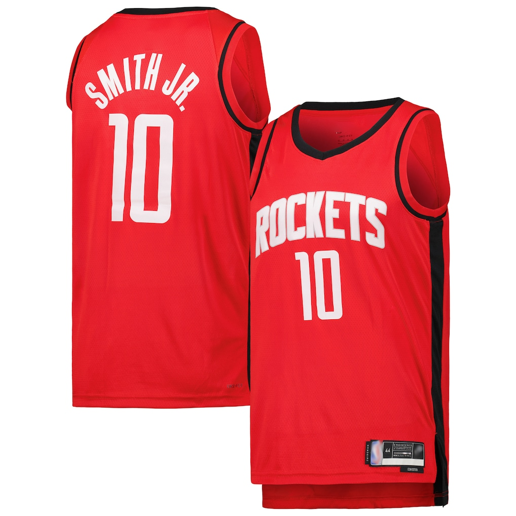 Friene H.Rockets #10 Jabari Smith Jr. Red Swingman Stitched Jerseys - Icon Edition