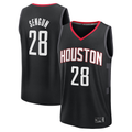 Friene H.Rockets #28 Alperen Sengun Black Fast Break Replica Player Stitched Jerseys- Statement Edition