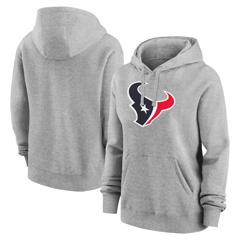 Friene H.Texans Gray Salute to Service Hoodies Limited Game Blank Player Stitched Jerseys