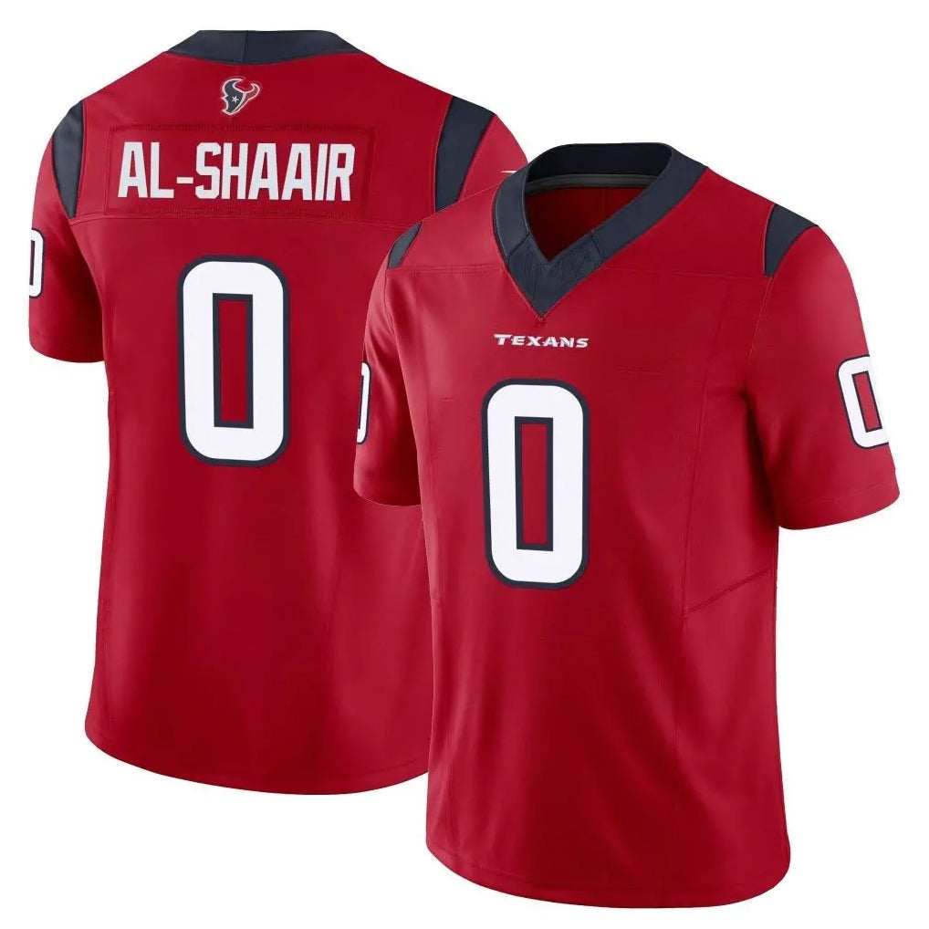 Friene H.Texans #0 Azeez Al-Shaair Player Red Limited Vapor F.U.S.E. Home Game Stitched Jerseys