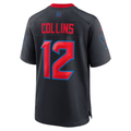 Friene H.Texans #12 Nico Collins Navy 2nd Alternate Game Stitched Jerseys