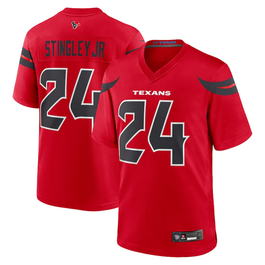 Friene H.Texans #24 Derek Stingley Jr. Player Red Game Stitched Jerseys