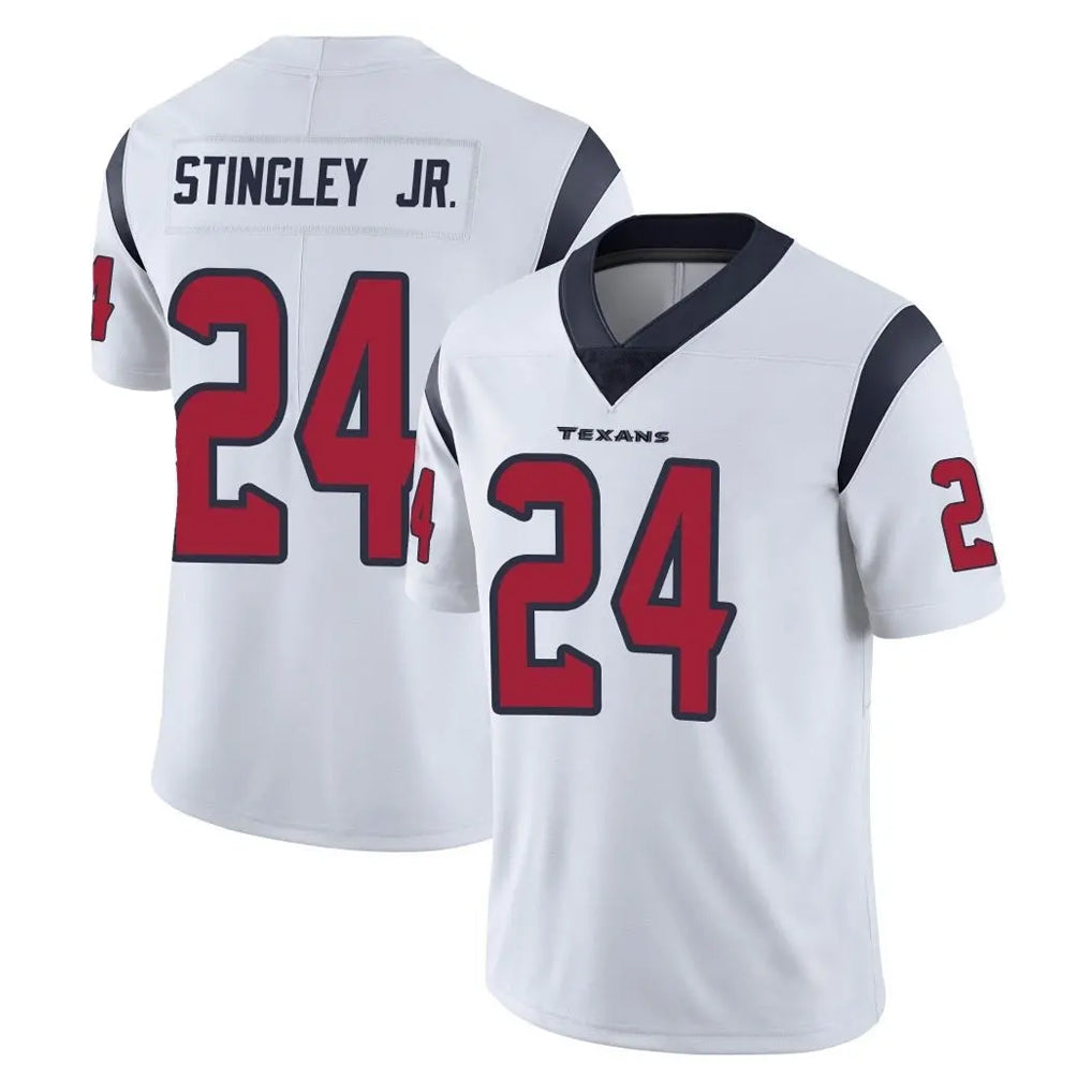 Friene H.Texans #24 Derek Stingley Jr. Player White Limited Vapor Untouchable Home Game Stitched Jerseys