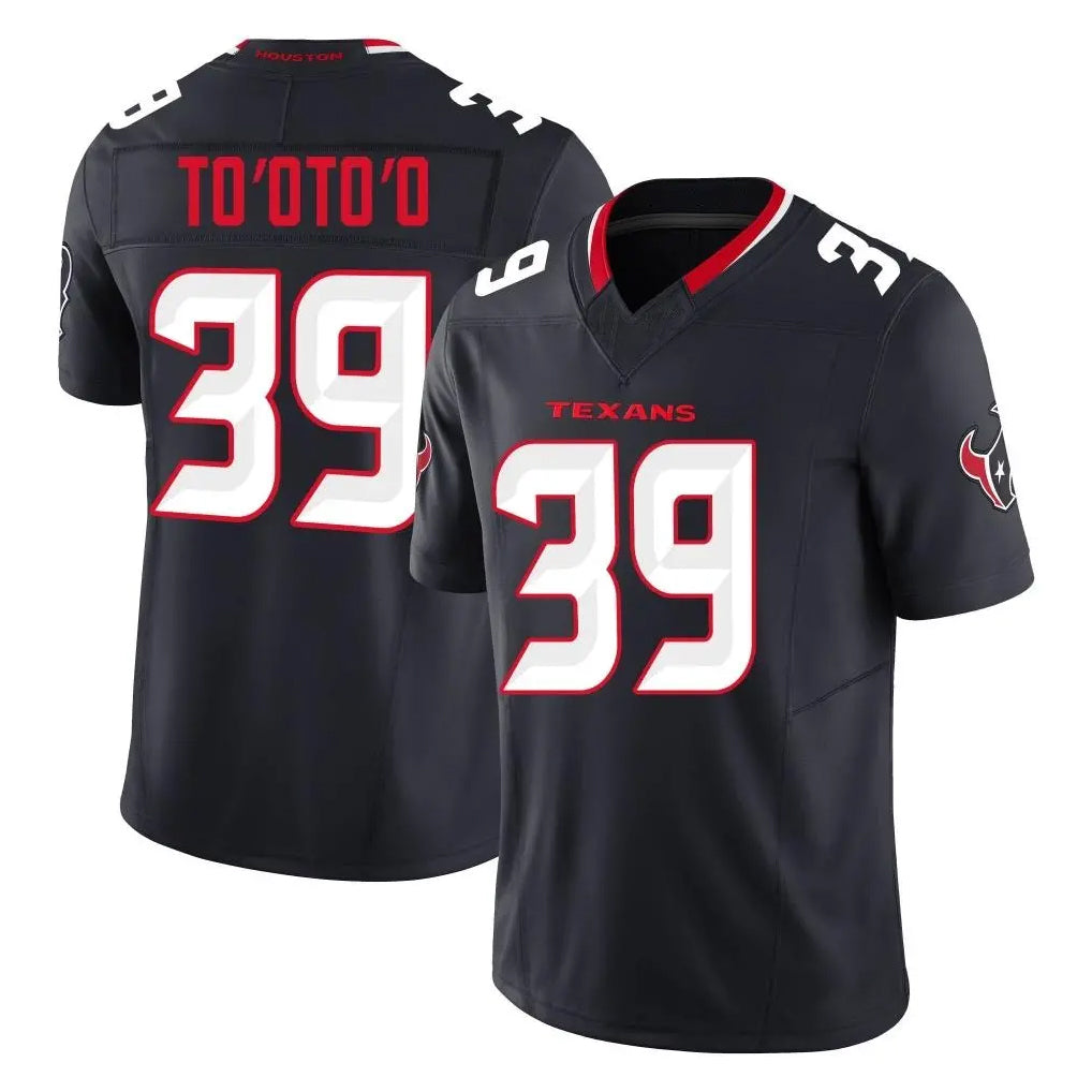 Friene H.Texans #39 Henry To'oTo'o Player Navy Limited Alternate Vapor F.U.S.E. Home Game Stitched Jerseys