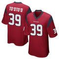 Friene H.Texans #39 Henry To'oTo'o Player Red Home Game Stitched Jerseys
