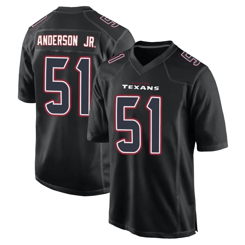 Friene H.Texans #51 Will Anderson Jr. Player Black Fashion Home Game Stitched Jerseys