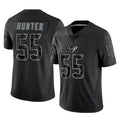 Friene H.Texans #55 Danielle Hunter Player Black Reflective Limited Game Stitched Jerseys