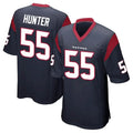 Friene H.Texans #55 Danielle Hunter Player Navy Home Game Stitched Jerseys