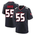 Friene H.Texans #55 Danielle Hunter Player Navy Team Home Game Stitched Jerseys