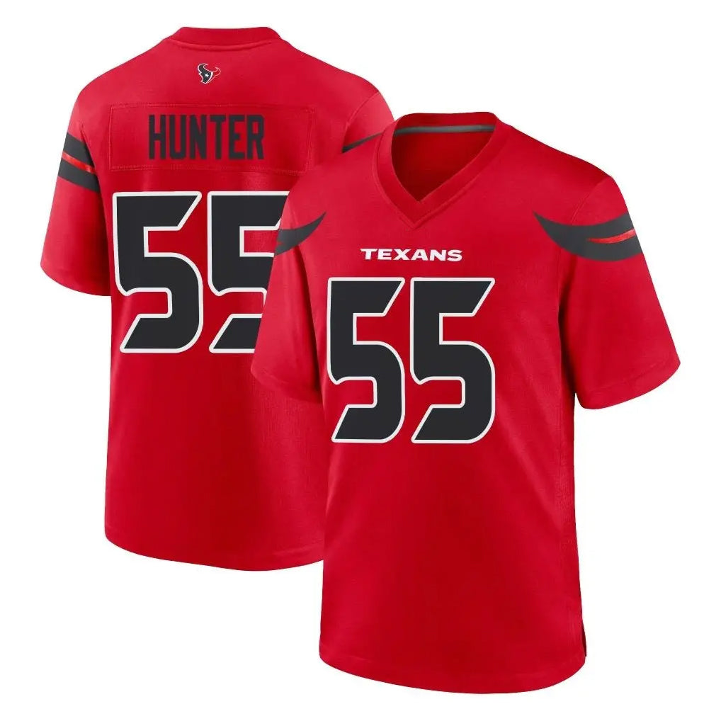 Friene H.Texans #55 Danielle Hunter Player Red Alternate Home Game Stitched Jerseys