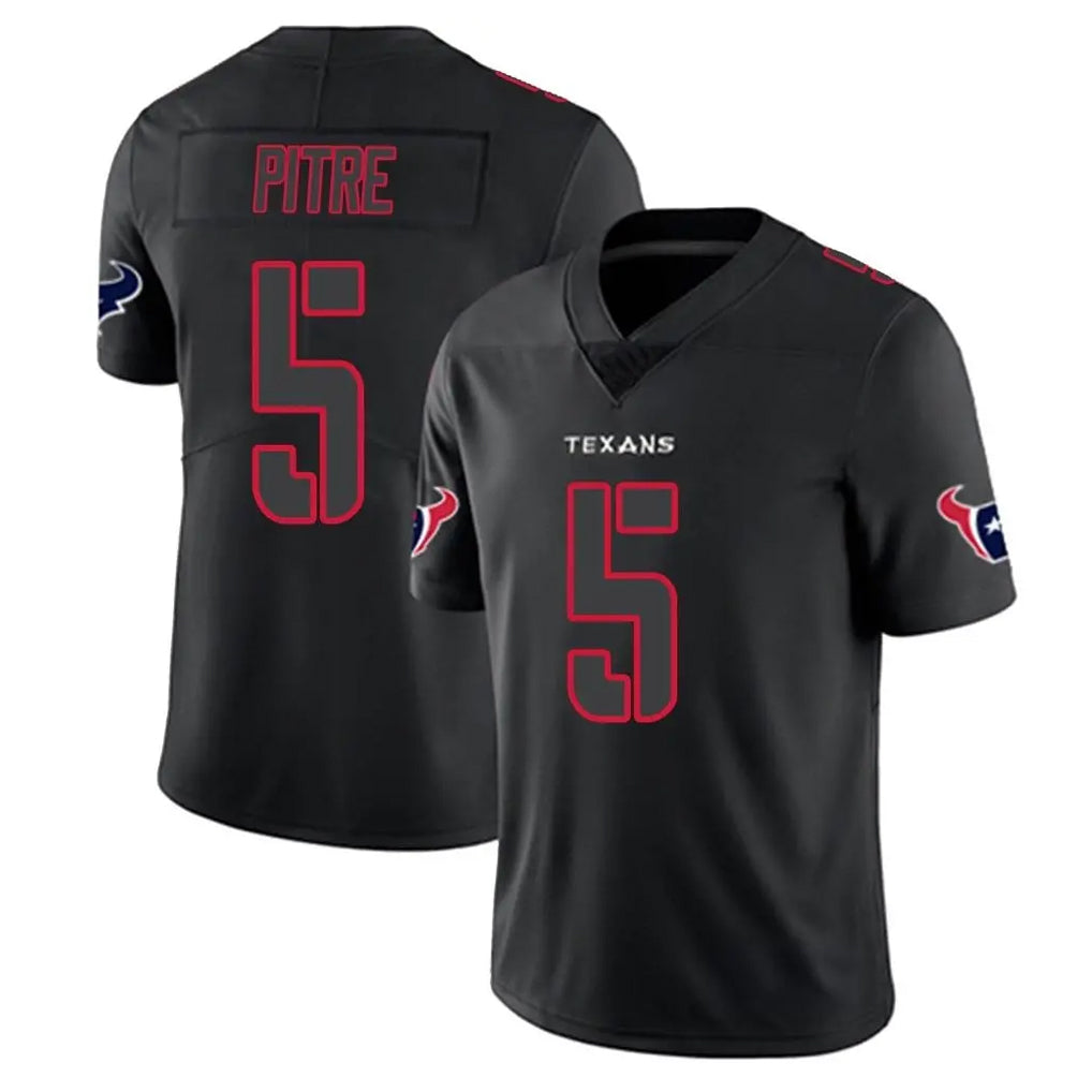 Friene H.Texans #5 Jalen Pitre Player Black Impact Limited Game Stitched Jerseys