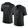 Friene H.Texans #5 Jalen Pitre Player Black Reflective Limited Game Stitched Jerseys