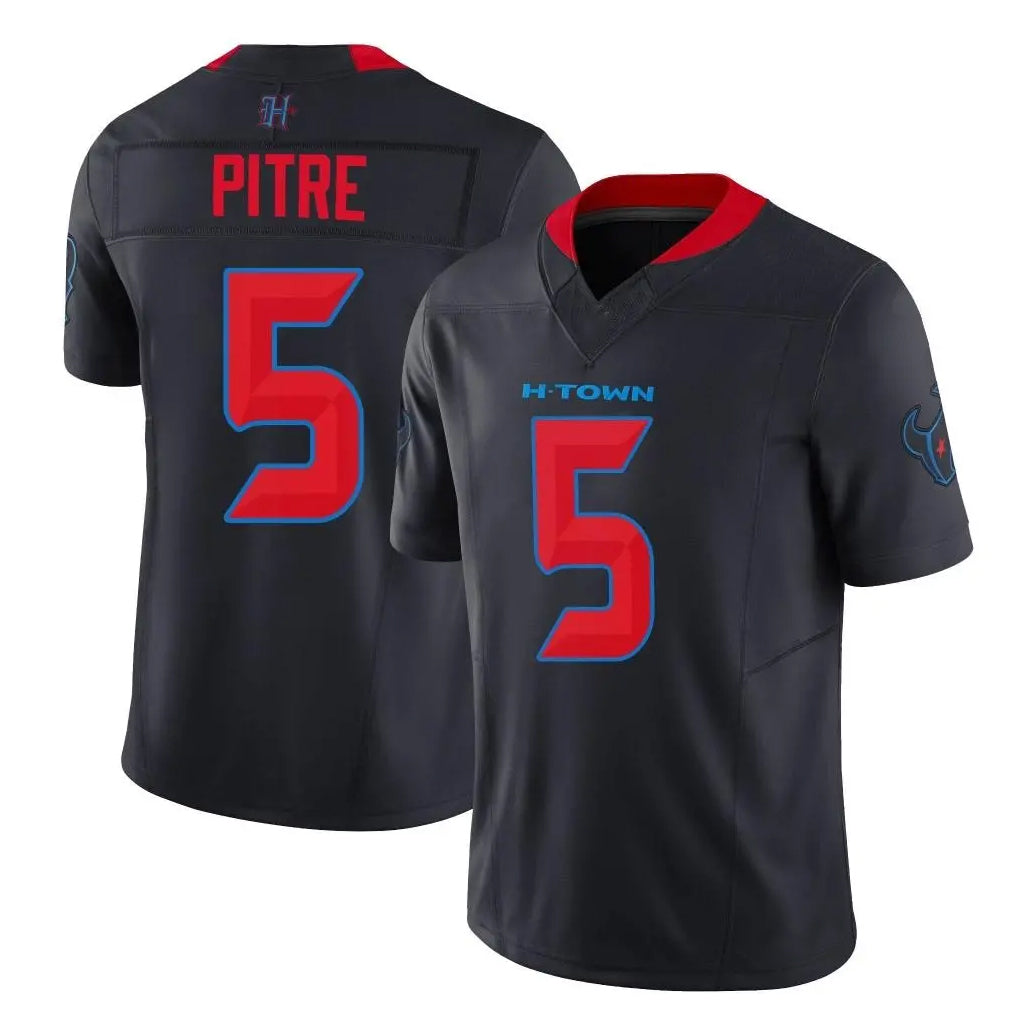Friene H.Texans #5 Jalen Pitre Player Navy Limited 2nd Alternate Vapor F.U.S.E. Home Game Stitched Jerseys