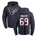 Friene H.Texans #69 Ed Ingram Player Navy Pro Line Pullover Hoodie Limited Game Stitched Jerseys