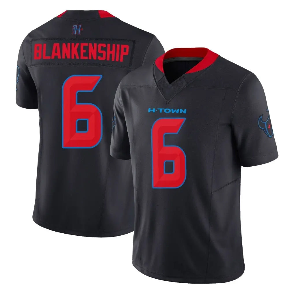 Friene H.Texans #6 Reed Blankenship Player Navy Limited 2nd Alternate Vapor F.U.S.E. Home Game Stitched Jerseys