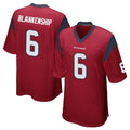 Friene H.Texans #6 Reed Blankenship Player Red Home Game Stitched Jerseys