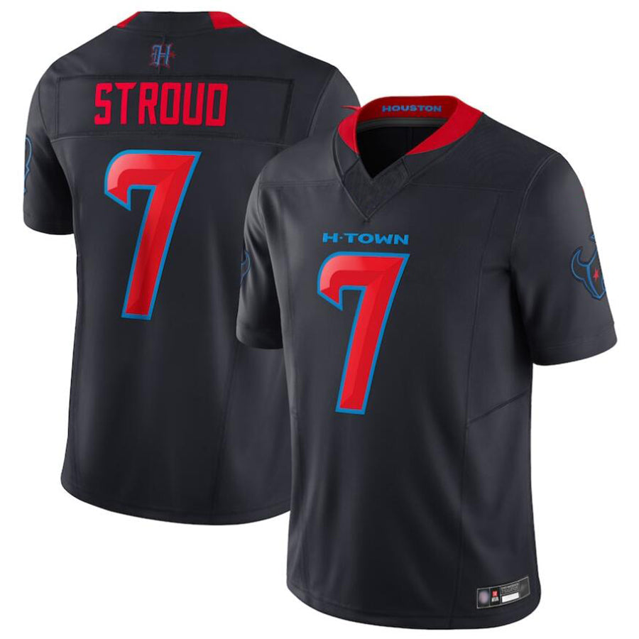 Friene H.Texans #7 C.J.Stroud Player Navy Vapor F.U.S.E. Limited Stitched Jerseys