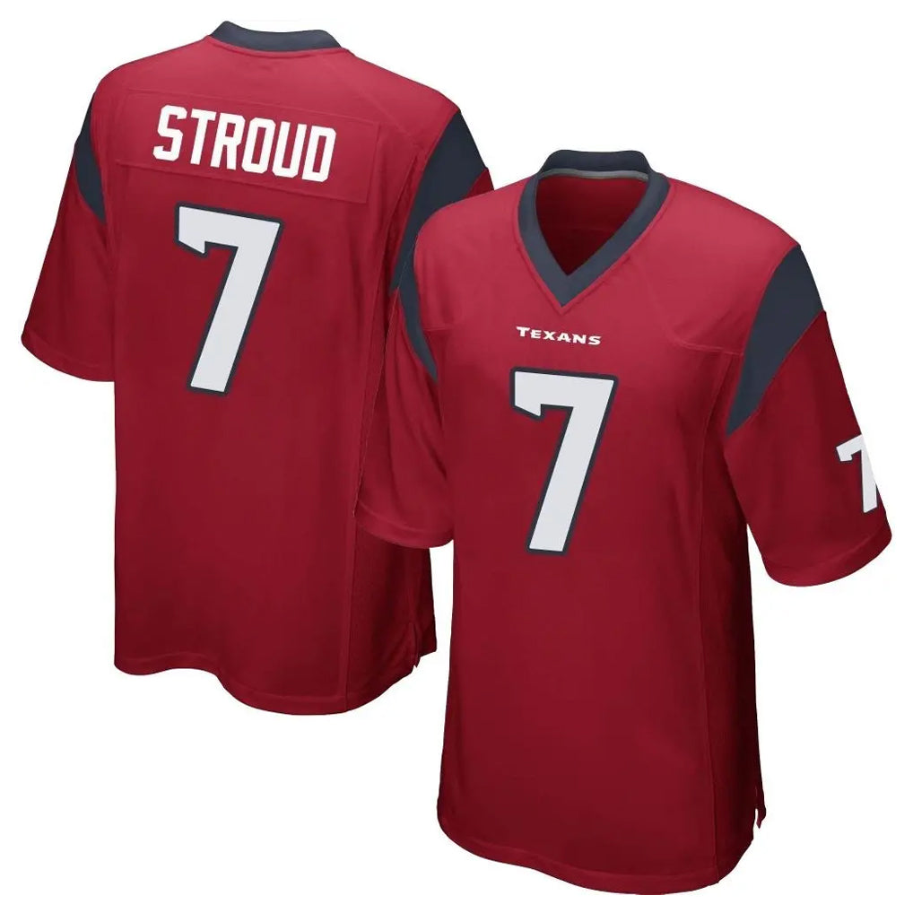 Friene H.Texans #7 CJ Stroud Player Red Home Game Stitched Jerseys