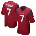 Friene H.Texans #7 CJ Stroud Player Red Home Game Stitched Jerseys