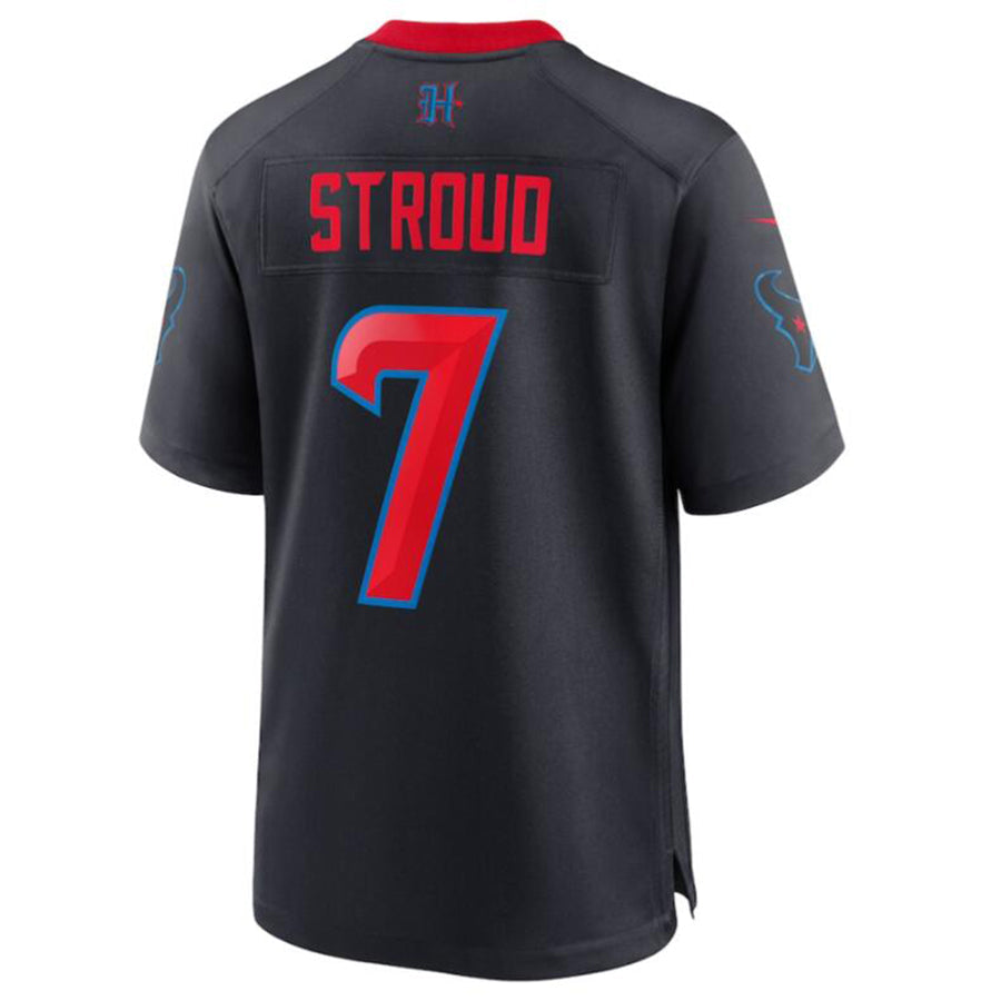 Friene H.Texans #7 C.J. Stroud Navy 2nd Alternate Game Jersey Stitched Jerseys
