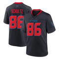 Friene H.Texans #86 Dalton Schultz Player Navy 2nd Alternate Home Game Stitched Jerseys