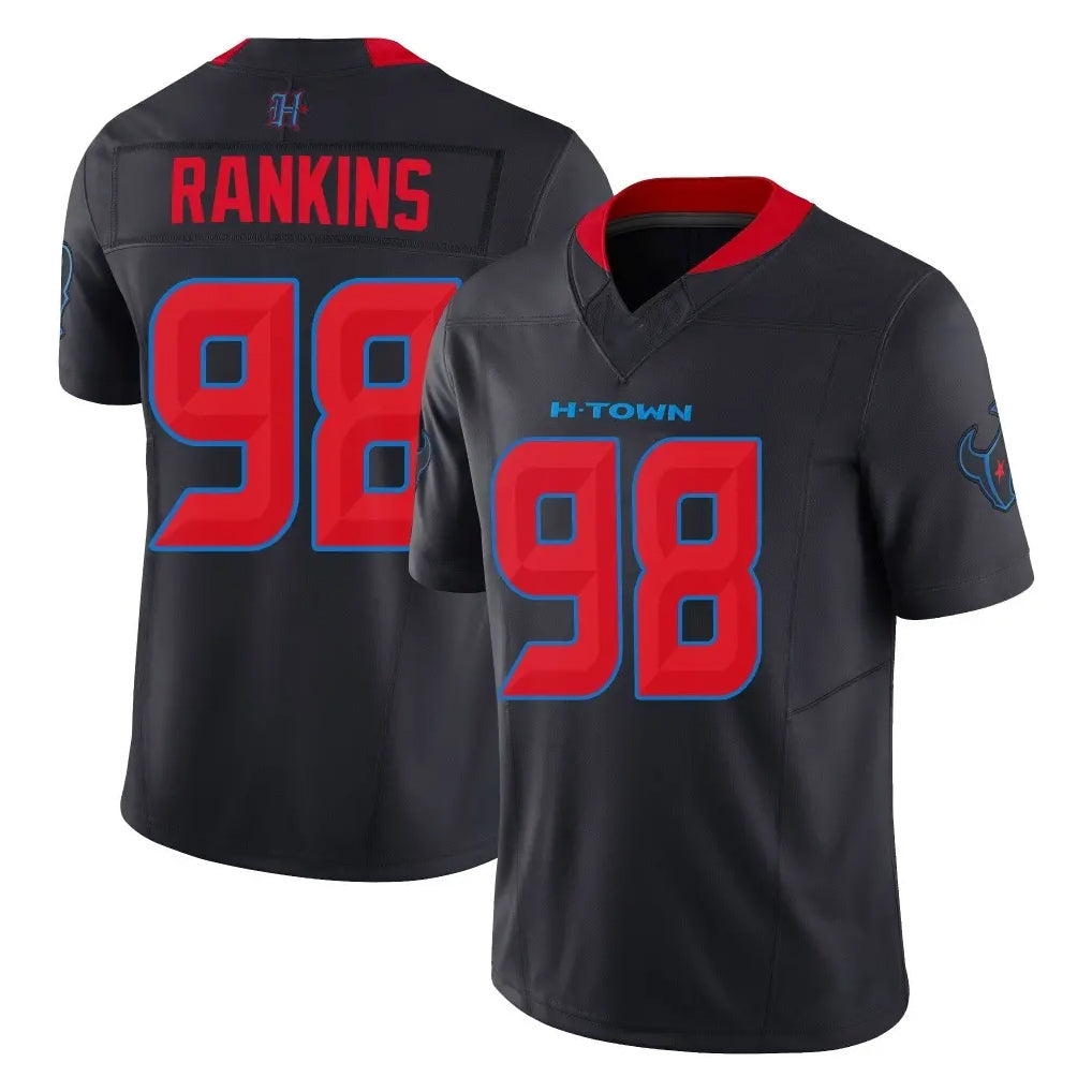 Friene H.Texans #98 Sheldon Rankins Player Navy Limited 2nd Alternate Vapor F.U.S.E. Home Game Stitched Jerseys