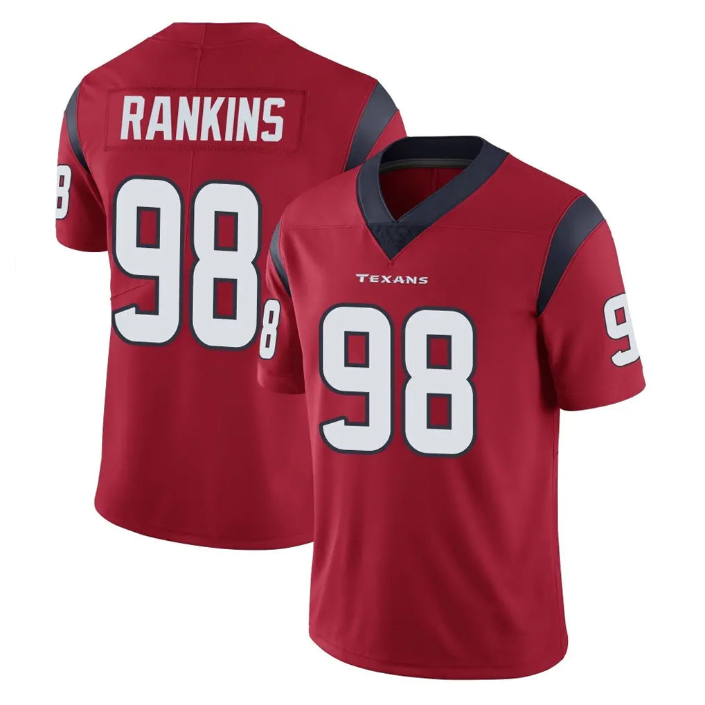 Friene H.Texans #98 Sheldon Rankins Player Red Limited Vapor Untouchable Home Game Stitched Jerseys